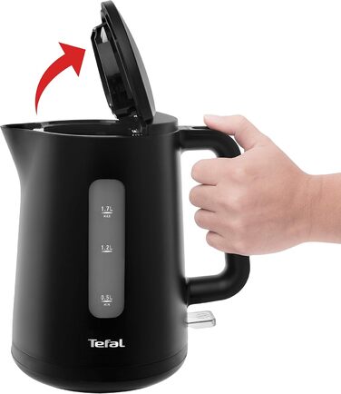 Чайник Tefal KO2008 Principio Select 2400 Вт Резервуар для води 1,7 л Автоматичний вимикач Фільтр проти накипу чорний матовий сингл