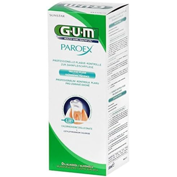 Ополіскувач для порожнини рота Gum Paroex 0,06 CHX 500 мл (6 шт. 500 мл, 6 Value Pack