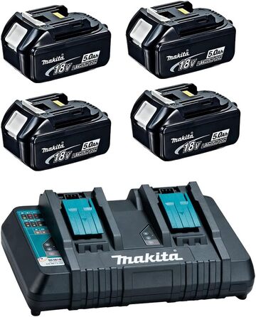 Тондеуз автотракторний MAKITA 36 В 2 x 18 В Li-Ion 5 Ач (4 акумулятора) - DLM462PT4