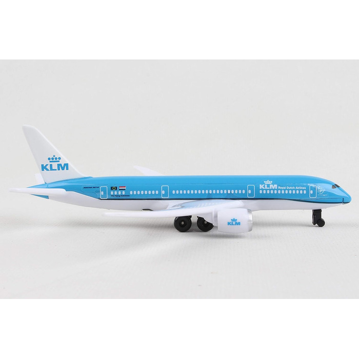 Одномісний літак KLM Boeing 787, дрібний масштаб, модель літака, колекційна, ігрова, іграшкова, мініатюрна модель із пластику - для дітей віком від 3 років і старше