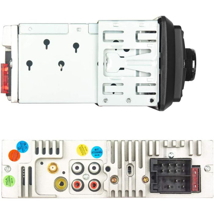 Автомобільна радіостанція RDS Стерео/DAB PLL, Bluetooth, два входи USB, SD/AUX-IN, 180 Вт (45 Вт x 4 канали), чорний одинарний, 442 BT