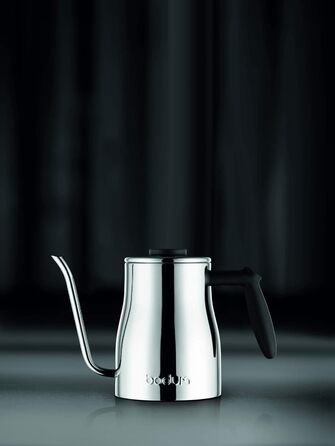 Чайник Bodum Bistro з гусячою шиєю, хром, 1000 мл 34 унції Chrome