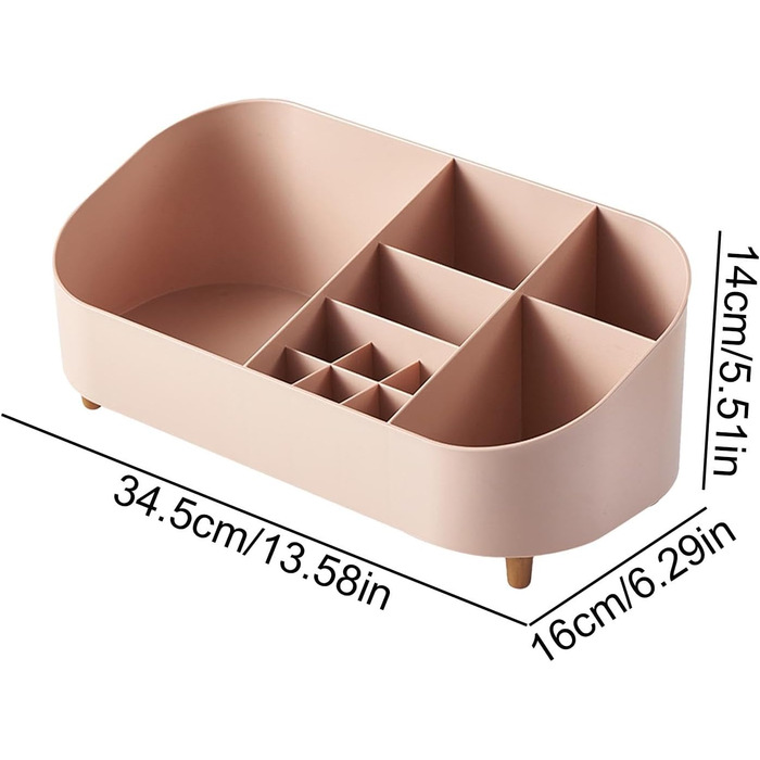 Органайзер для зберігання косметики, Настільний органайзер для косметики, Настільний органайзер для макіяжу, Велика місткість, Молочно-білий Органайзер для макіяжу, Контейнер для зберігання косметики, Органайзер для косметики Rose