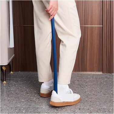 Ріжк для взуття з довгою ручкою, Shoehorn Extra Long Shoehorn, Lazy Shoe Helper, Довга ручка, Підйомник взуття, Train Shoehorn, Ковзаюча ручка, Long Shoehorn, PP Shoehorn портативний для подорожей D-long