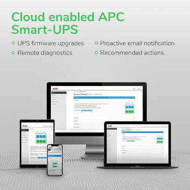 Інвертор APC Smart-UPS 1000 В з рідкокристалічним дисплеєм RM (монтаж у стійку) змінного струму 120 В, 700 Вт, 1000 В, вихідний USB, 62U Чорний із APC SmartConnect для контактних даних AR4018SPX432, AR4024SP, AR4024