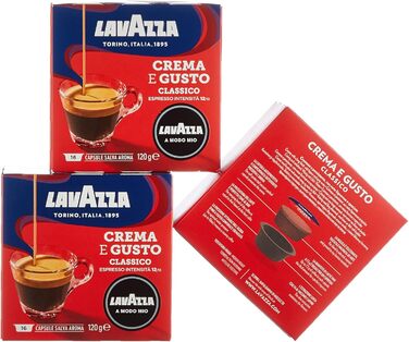 Кавоварка Lavazza A Modo Mio, Jolie з 64 капсулами Crema e Gusto в комплекті, капсульна машина для приготування кави вдома як в барі, 1250 Вт, 0,6 літра, кольорова біла кавоварка капсули