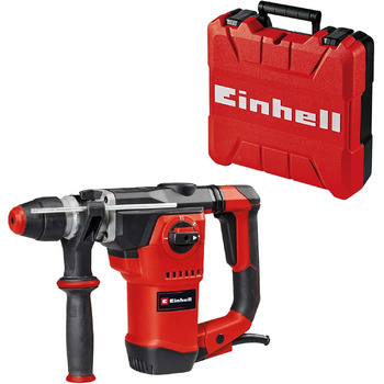 Перфоратор Einhell TE-RH 32-1600 4F (1600 Вт, 4,5 Дж, ударне свердління / свердління / довбання з фіксацією і без, пневматичний ударний механізм, тримач інструменту SDS-plus, вкл. кейс)