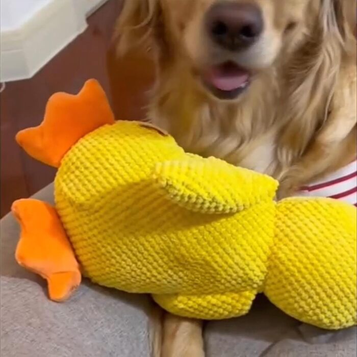 Заспокійлива качка для собак, іграшка для собак Calming Duck Іграшка Duck Toy for Calming Puppies - Duck, Soft Plush Dog Squeaky Toy for Chewing, Creative Plush Dog Toys for g