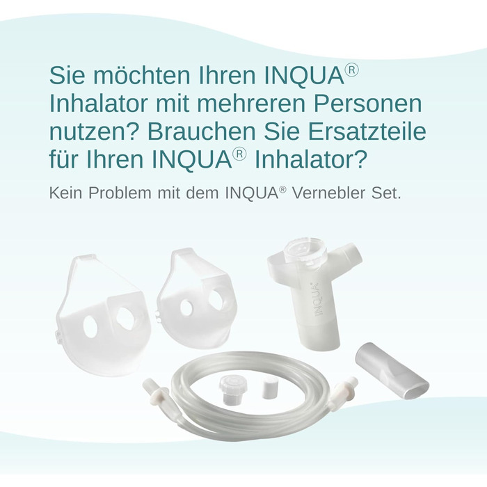 Набір небулайзерів INQUA для інгаляційних пристроїв, небулайзер з мундштуком, з'єднувальна трубка, доросла маска, дитяча маска, повітряний фільтр з інструментом для видалення, аксесуари для інгалятора