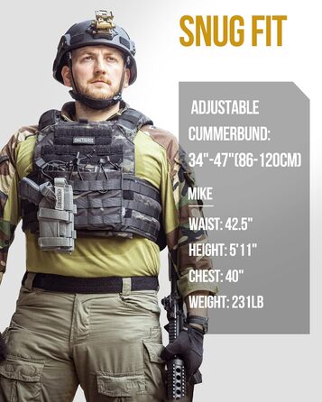 Бронежилет Doom Tactical Plate Carrier Plpc Airsoft Vest, MultiCam Black, M-XXL