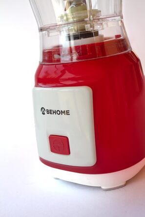 Блендер BEHOME 250 Вт Smoothie Maker Cup 600 мл, високопродуктивний міксер Powerful Red