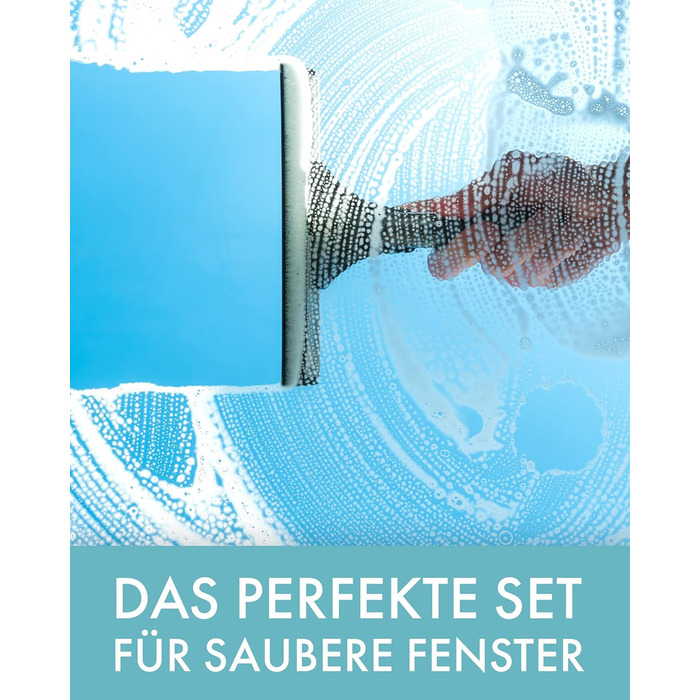 Набір для миття вікон у професійній якості Ідеально підходить для ефективного миття скла