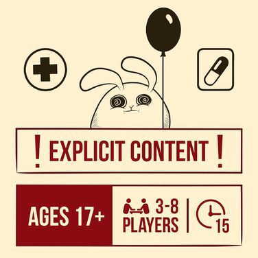 Вибухові кошенята (Exploding Kittens) Жахливий терапевт особливо жахливе видання для 3-8 гравців - вік 17 - 15 хвилин на гру - відверто комічна будівельна гра - гра для вечірки, сімейний ігровий вечір, карткова гра для дорослих