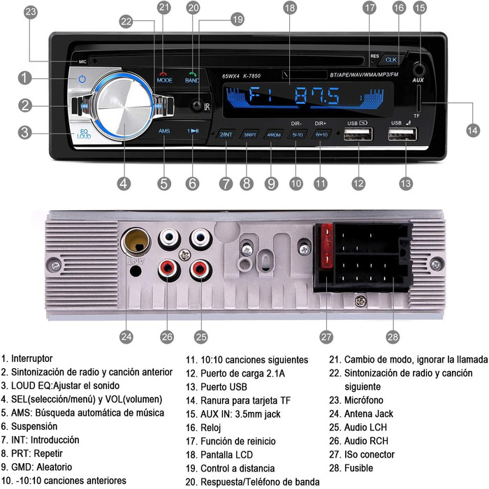 Автомагнітола з Bluetooth