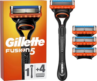 Волога бритва Gillette Fusion 5 чоловіча, бритва 4 леза бритви з 5-кратним лезом, подарунок для чоловіків Новий