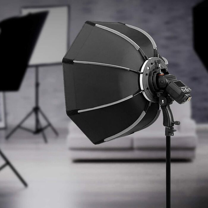 Фотографія Фото Відео Студія Softbox Flash Light Світлорозсіювач освітлення Ks65 65 см Портативний універсальний ліхтарик з перекидним спалахом Softbox для камери Верхній ліхтарик