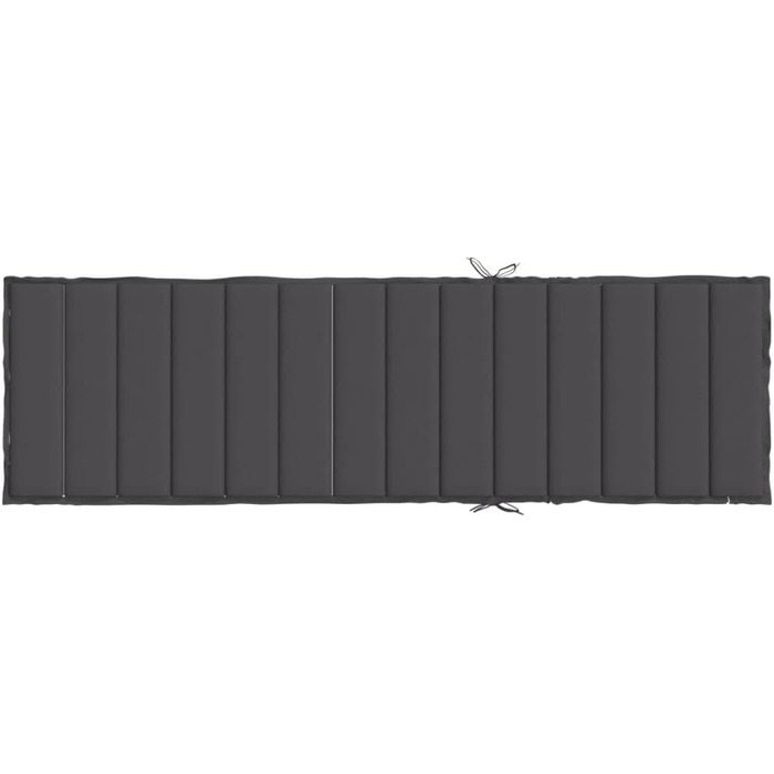 Подушка для шезлонгів CIADAZ Melange Anthracite 200x50x4 см Тканина, Подушка для шезлонга, Подушка для лави, Подушка для стільця для високих стільців, Подушки для шезлонгів - 4002497