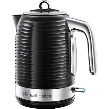 Чайник Russell Hobbs 1,7 л, 2400 Вт Inspire Black з високоякісною глянсовою структурою (функція приготування під тиском, знімний фільтр від накипу, індикатор рівня води, знімна кришка) Чайник для чаю 24361-70