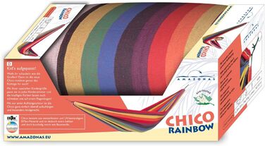 Барвистий дитячий гамак Chico Rainbow 2-8 років до 80 кг в кольорах веселки одномісний