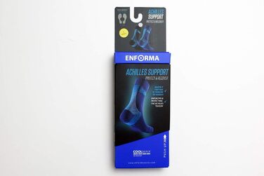 Шкарпетки Enforma Unisex Achilles Support Tape Шкарпетки XL Чорний, Синій