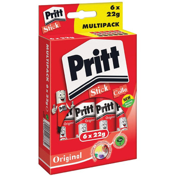 Клей-олівець Pritt, безпечний і зручний для дітей клей для мистецтва та рукоділля, міцний клей для шкільного та канцелярського приладдя, ручка Pritt 12x6x22 г