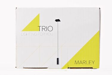 Підвісний світильник Trio Leuchten Marley 312400432, металевий чорний матовий, підвіска 4 лампи, крім 1 x GU10 (підвісна лампа 1 світло)