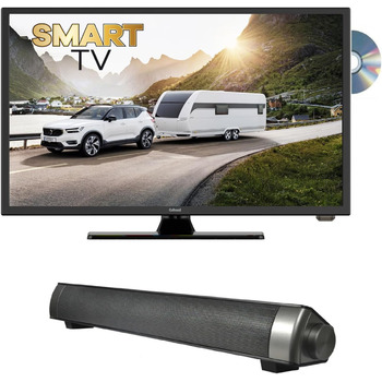 З DVD та Bluetooth DVB-S2/C/T2 для 12 В та 230 В WLAN, 1955 Soundbar LED Smart TV