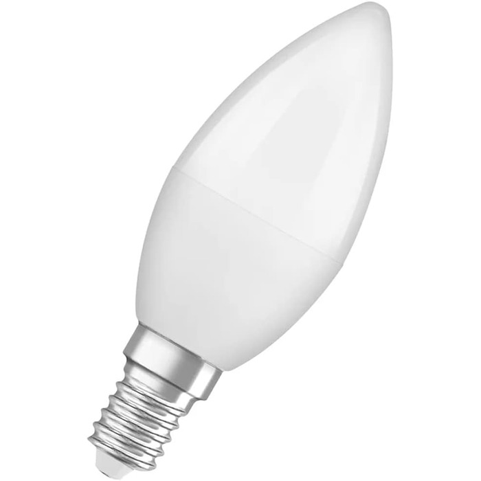 Лампа Osram Lamps LED Base Classic B, у формі свічки з цоколем E14, нерегульована, замінює 5,5 Вт 40 Вт, матова, теплий білий - 2700 Кельвін, 4 шт. (1 упаковка)