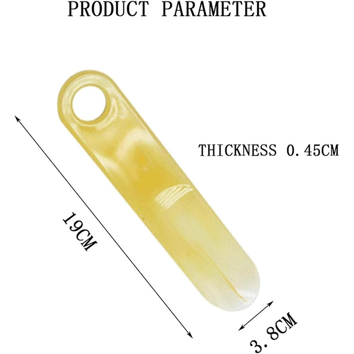 Пластиковий побутовий ріжок для взуття, портативний, маленький підйомник для взуття, 19 см