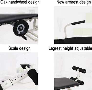 Шийне витягування, розгинання спини, Стіл для масажу попереку, Складаний масажний стіл, Стіл для витягування шийного та поперекового відділів хребта, Портативний пристрій для розтяжки поперекового відділу хребта, шириною 48 см