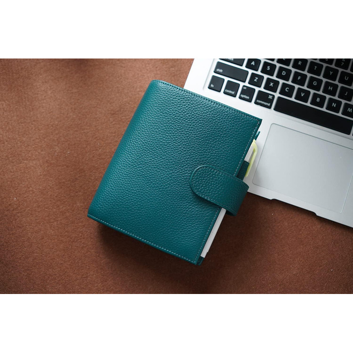 Комбінація розміру кишені, Binder Planner і гаманця. (Pebble Deep teal, кільце 19 мм)