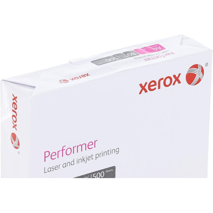 Багатофункціональний папір Xerox Performer, 80 г м, А4, 1 картка, 5 пачок, 2 500 аркушів 003R90649 білий 1 картон Відповідь 4