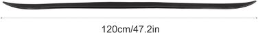 Автомобільний задній спойлер, універсальна глянцева чорна гумова протекторна смуга для багажника Fydun 120 x 4 см / 47.2 x 1.6 дюймів з двостороннім клеєм