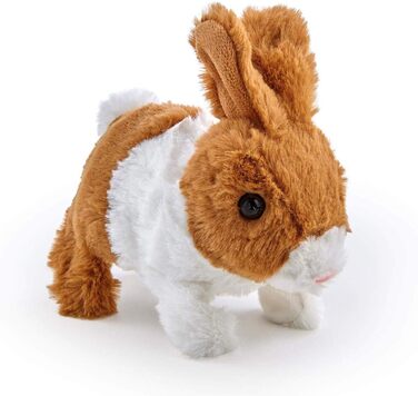 Інтерактивний плюшевий зайчик з коричнево-білим хутром, 315-11160-B Teeny Weeny bunny -