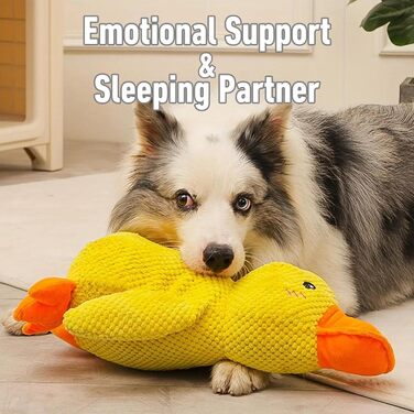 Заспокійлива качка для собак, іграшка для собак Calming Duck Іграшка Duck Toy for Calming Puppies - Duck, Soft Plush Dog Squeaky Toy for Chewing, Creative Plush Dog Toys for g