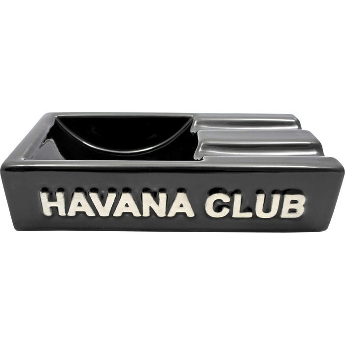 Попільничка Havana Club Secundo Black чорна на 2 сигари. Зроблено у Франції.