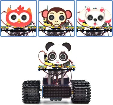 Сумісний із Arduino IDE, електронний програмований STEM Robot DIY Kit, Навчіться кодувати за допомогою Scratch/Arduino для дорослих підлітків