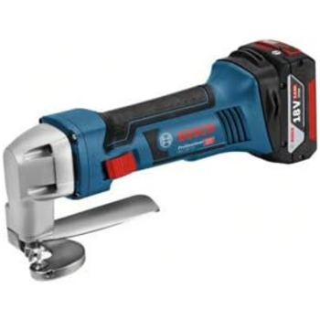 Акумуляторні ножиці для жерсті Bosch Professional 18V System GSC 18V-16 (вкл. акумулятор 2х5,0 А-год, швидкий зарядний пристрій, в коробці L-BOXX 136) 0601926201