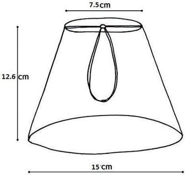 Абажури ONEPRE Small Candle Clip 6 шт. , ручна робота, форма свічки, бежева тканина в лляному стилі, декоративний абажур ручної роботи ручної роботи