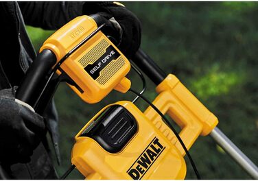 Акумуляторна газонокосарка Dewalt 18В DCMWSP564N (ширина зрізу 53 мм, 6 висот зрізу, з переднім приводом, безщітковий двигун, сенсорне регулювання швидкості, поставляється без акумулятора та зарядного пристрою)