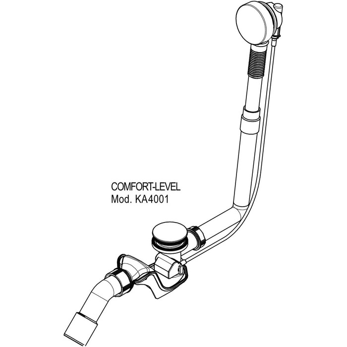 Набір для відходів і переливів Kaldewei Comfort-Level KA 4001 Standard chrome