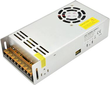 Адаптер живлення Dapenk DC 12V 50A 600 Вт Трансформаторний перемикач змінного струму 110 В/220 В на постійний 12 В перемикальний перетворювач Драйвер світлодіодної стрічки Драйвер камери відеоспостереження Система безпеки Радіо (PS600-12V) PSU-600W