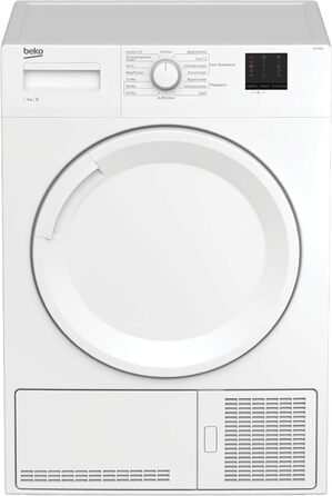 Конденсаторний осушувач Beko FlexySense до 8 кг 15 програм з електронним вимірюванням вологості з функцією блокування від дітей