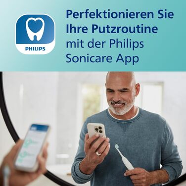 Електрична зубна щітка Philips Sonicare DiamondClean 9000, подвійна упаковка, зубна щітка зі звуковою технологією, включаючи додаток, датчик тиску, 4 режими чищення, 3 рівні інтенсивності, зарядне скло, білий, модель HX9914/62