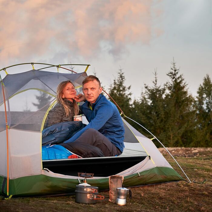 Надувний матрац HENGMEI Camping, надувний надувний матрац з вбудованим електричним насосом з ручною поклажею, для активного відпочинку вдома, 195 x 152 x 46 см