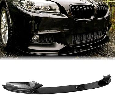 Автомобільний передній спойлер для BMW F10 5 Series 528i M Sport 2011-2016, спойлер переднього бампера, захист від зіткнень, зовнішні аксесуари кузова, A/вуглецеве волокно, звичайне A/вуглецеве волокно