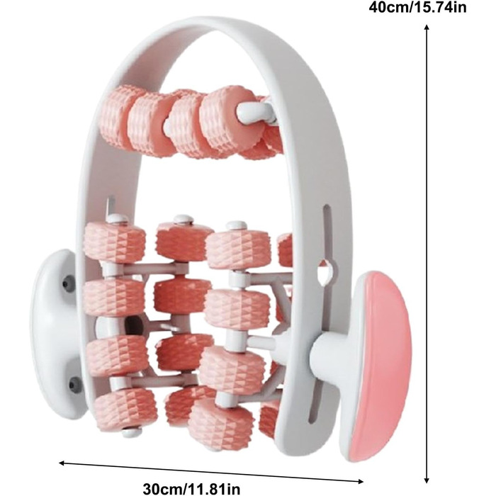 Ролик для масажу м'язів Meindin, ергономічний стабільний м'язовий ролик і масажер для ніг, компактні масажні роликові затискачі для ніг для домашніх офісів і тренажерного залу Rose
