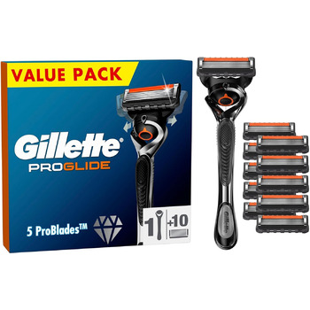 Бритва Gillette ProGlide для чоловіків, 1 волога бритва для чоловіків 10 змінних лез, призначена для ретельного гоління, з ковзаючими смужками, подарунок для чоловіків