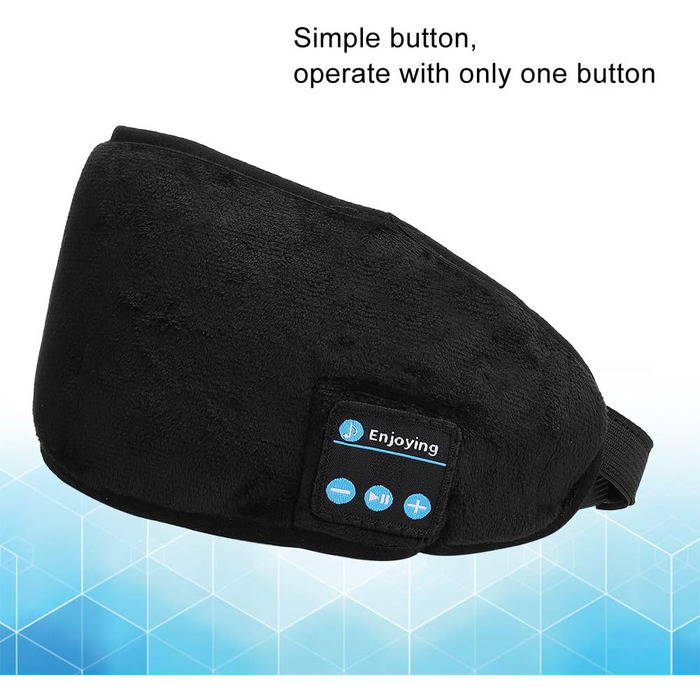 Інтелектуальна музика для сну Навушники Travel Blindfold Patch (Schw Smart Sleeping, 5.0 Eyeshade Cover