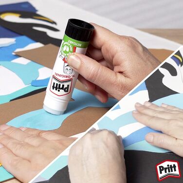 Клей-олівець Pritt Stick 1456072, твердий миється нетоксичний стандарт, 11 г 10 шт. 1 білий